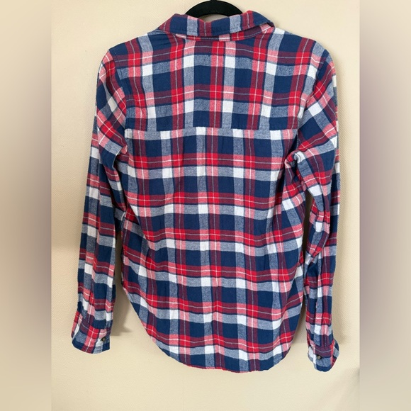 Hollister Red and Blue Plaid Button Down Shirt - Picture 5 of 5